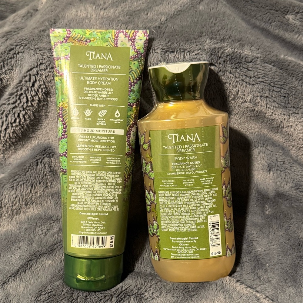 Bath and Bodyworks Tiana Body Wash and Cream Set - Picture 2 of 4